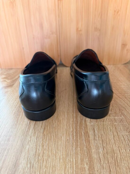 Allen Edmonds Walden Black Leather Penny Loafers Made USA Men\'s Size 7.5  EEE